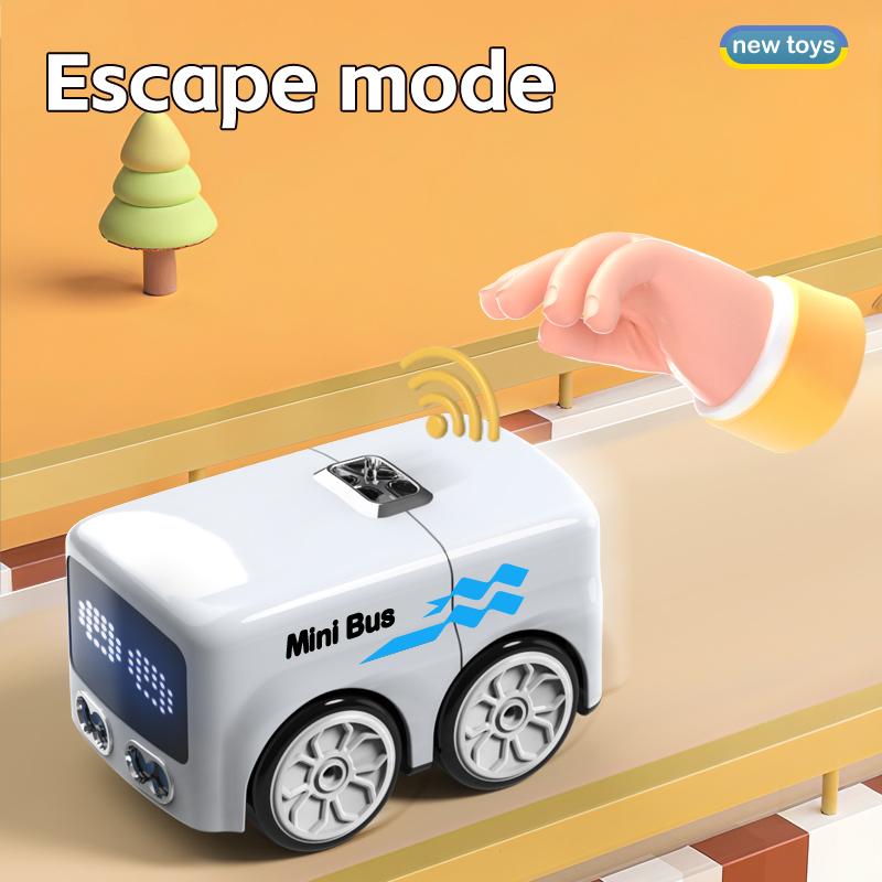Non-Toxic Gesture Induction Rc Intelligent Mini Bus Magic Intelligent Remote Control Cartoon Car Senior Smart Electric Vehicle Childrentoy