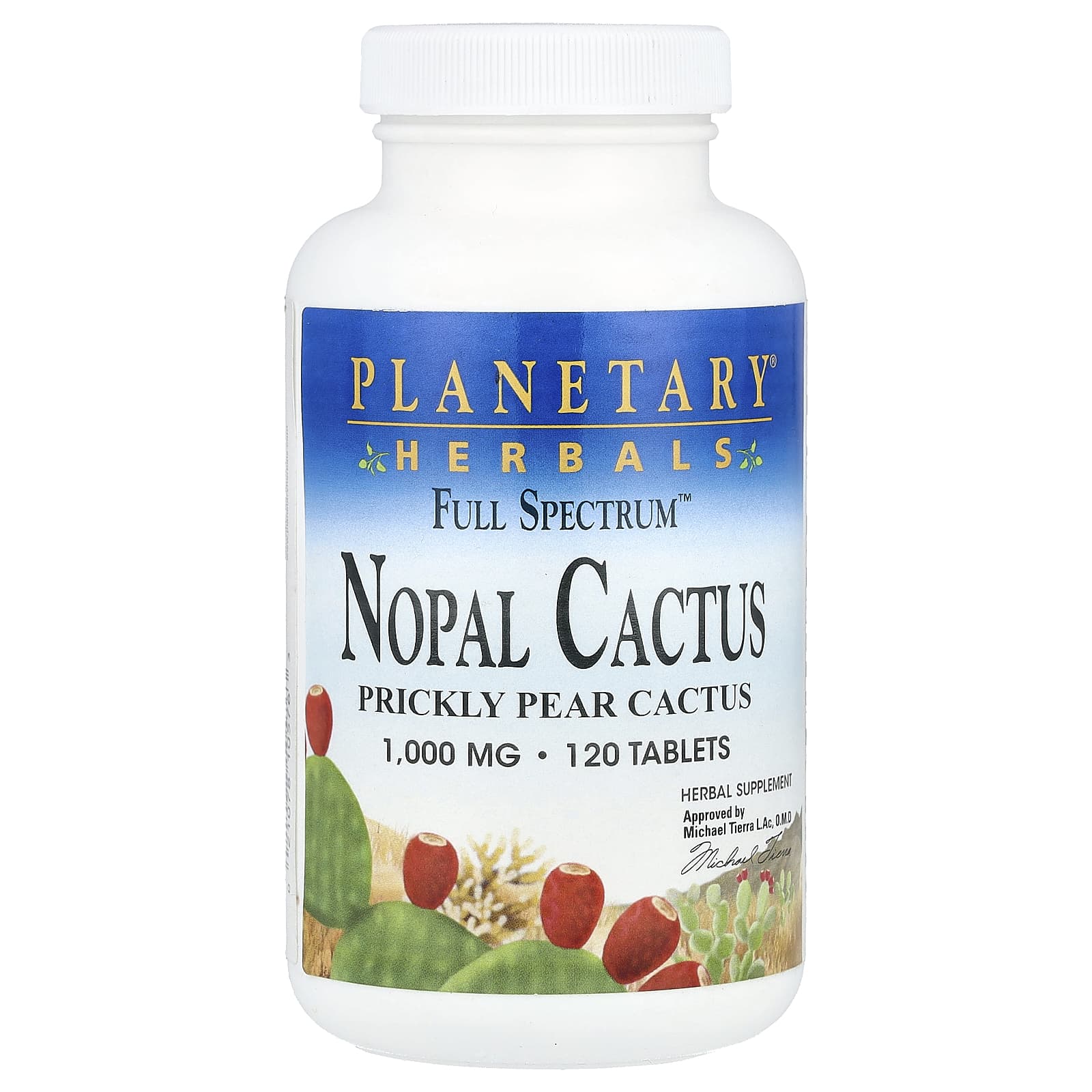 

Full Spectrum Nopal Cactus, 1,000Mg, 120 Tablets