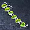 Tsavorite Gemstone 925 Sterling Silver Bracelet 7-8"