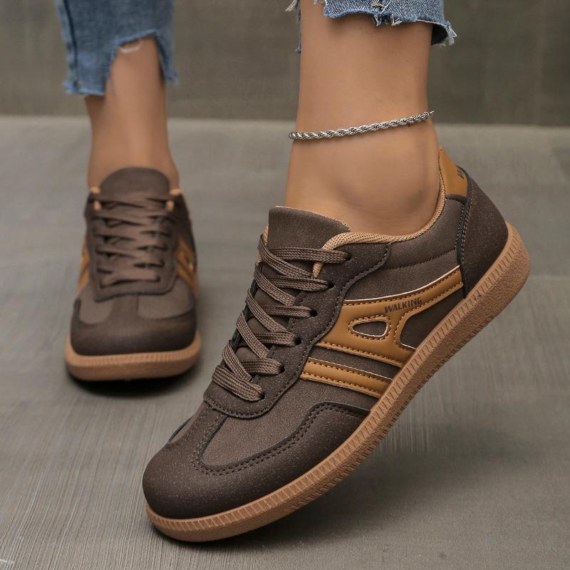 Fashion Plus Size 2025 New Hot Sale Women's Vulcanized Sneakers Mixed Colors Lace Up Outdoor Sports Comfortable & Versatile Casual Shoes
