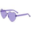 Free shipping  Candy color heart shape ocean personality Frameless Children's Sunglasses Fashion Candy Love Sunglasses