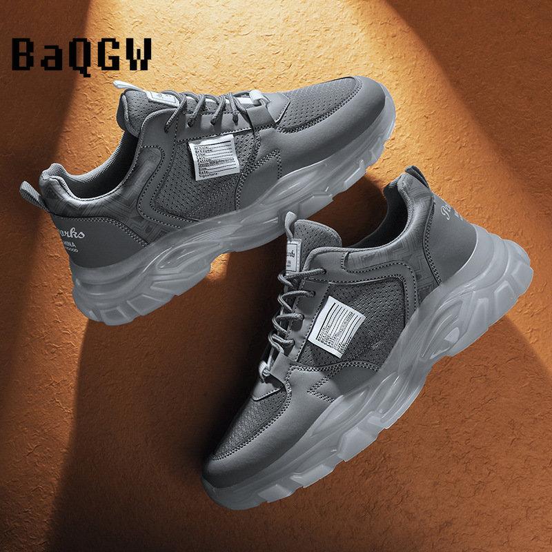 Spring New Men's Casual Sneakers Outdoor Running Sport Shoes Fashion Mesh Breathable Student Designer Clunky Sneaker Non-slip