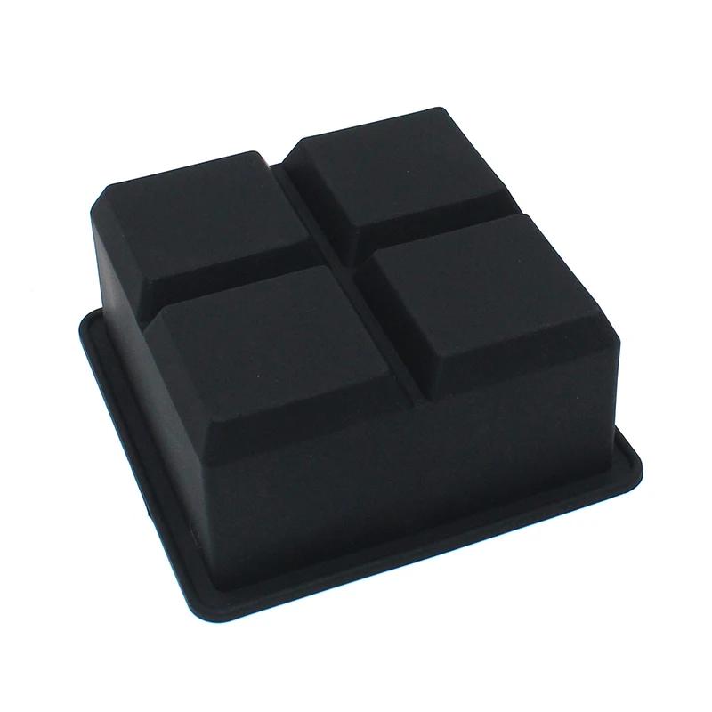 

4/6/8 сетка большой лоток для льда форма DIY льдогенератор лоток для кубиков льда коробка большой пищевой силиконовый квадратный лоток для кубиков льда форма