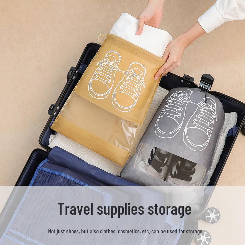 Staubdichte Kordelzug-Schuhtasche aus Vliesstoff