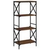 VidaXL 4-Tier Bookcase Brown Oak 59x35x132cm Engineered Wood 837621