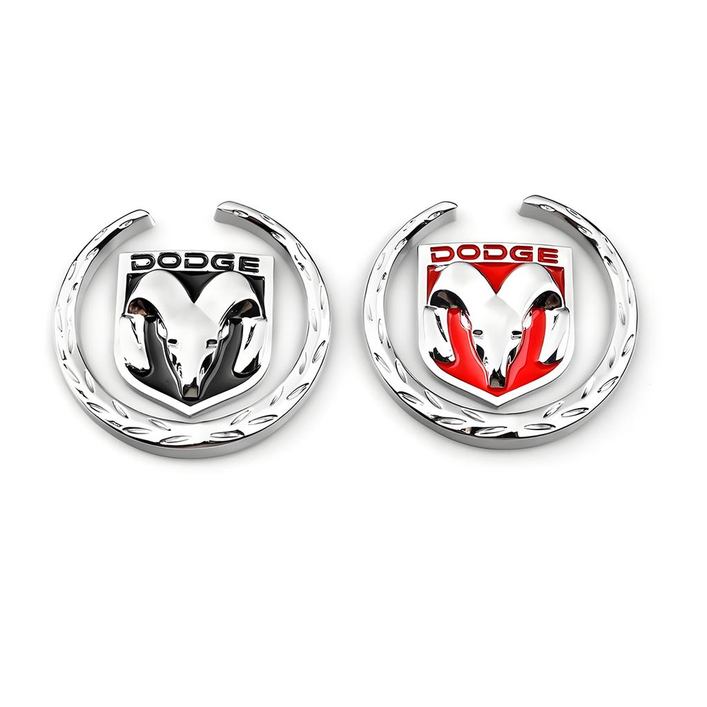 3D Metal Wheat Car Emblem Side Window Badge Stickers Accessorie For Dodge Journey Charger Ram 1500 Caliber Nitro Caravan Avenger U1111