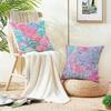 LLilly Decor PulitzerS Cushion Cover Breathable and Skinfriendly Linen Pillowcase Square Removable and Washable Cushion
