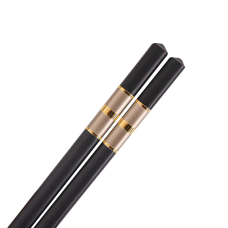 Alloy Chopsticks - Non-Slip, Heat-Resistant, Sterilizable Tableware for Restaurants, Hotels, and Homes