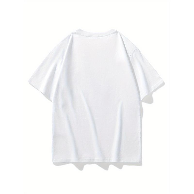 European Size Trendy Short-Sleeve T-Shirt for Men, New Loose Stylish Print Casual Summer Top,Comfortable Fashionable Tee Tops