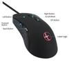 Kabelgebundene Maus für Computer, Laptop, Notebook, 6 Tasten, 2400 DPI, verstellbare Gaming-Maus für Gamer, wärmer, beheizte Maus