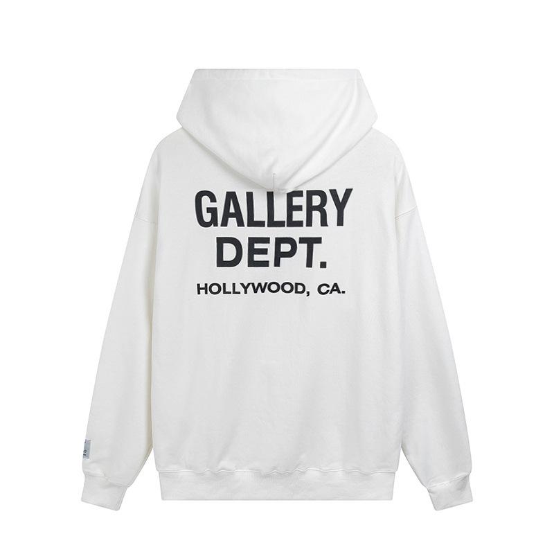 Cross-border American trendy brand GALLERY DEPT classic letter print hooded sweater men's and women's high street hoodie jacket