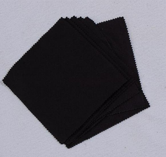 Custom Logo Eyeglass Cleaning Cloth - Black, White, Gray Polyester for Jewelry and Reading Glasses