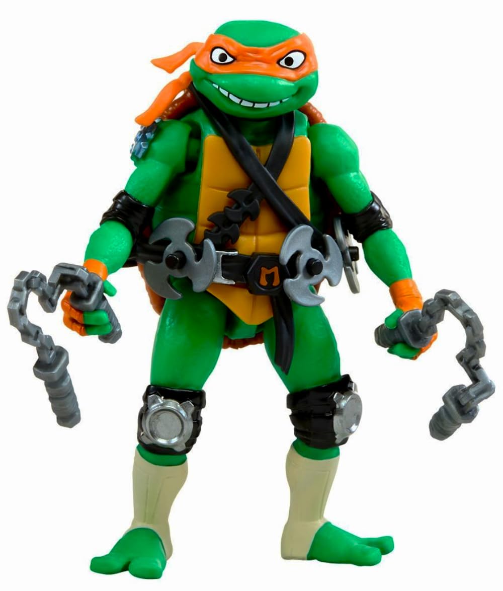 

Tales of Mutant Turtles Playmates Mix Match дюймовая базовая фигурка Микеланджело 2024 Фильм Аниме MIX MATCH Черепашка-ниндзя Майки Мутации и 4,5 N [Предмет]