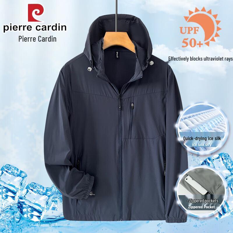 Pierre Cardin Men s Ice Silk Lightweight UPF50+ Sun Protection Hoodie 2XL