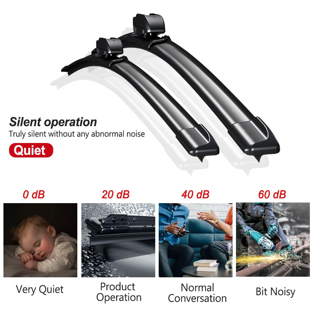 For  Kia Sonet QY 2020-2025 Front Windshield Wiper Blades 2pcs Windscreen Window Accessories