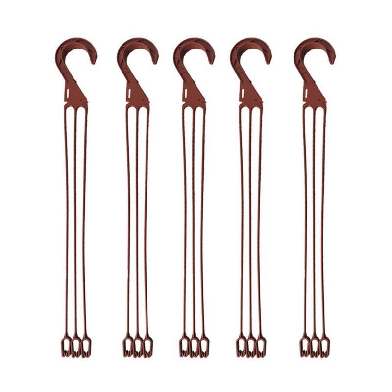 20PCS 42CM Flower Pots Hanging Plant Pots Hanger Hook Basin Hanger Garden Basket Holder Hanging Chains Garden Accessories