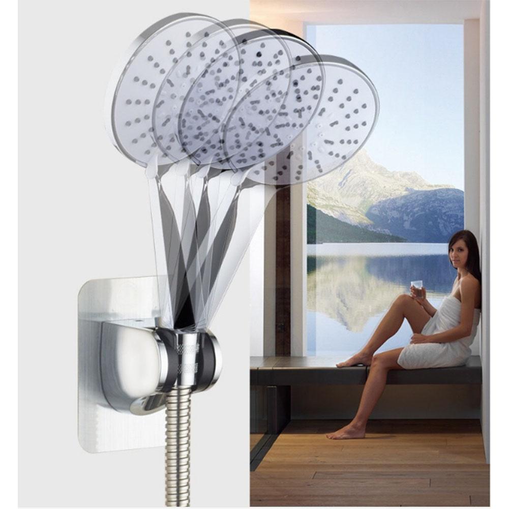 Wall Mounted Handle Rotatable Adjustable Sprinkler Shower Hose Head Holder Stand Bracket Base