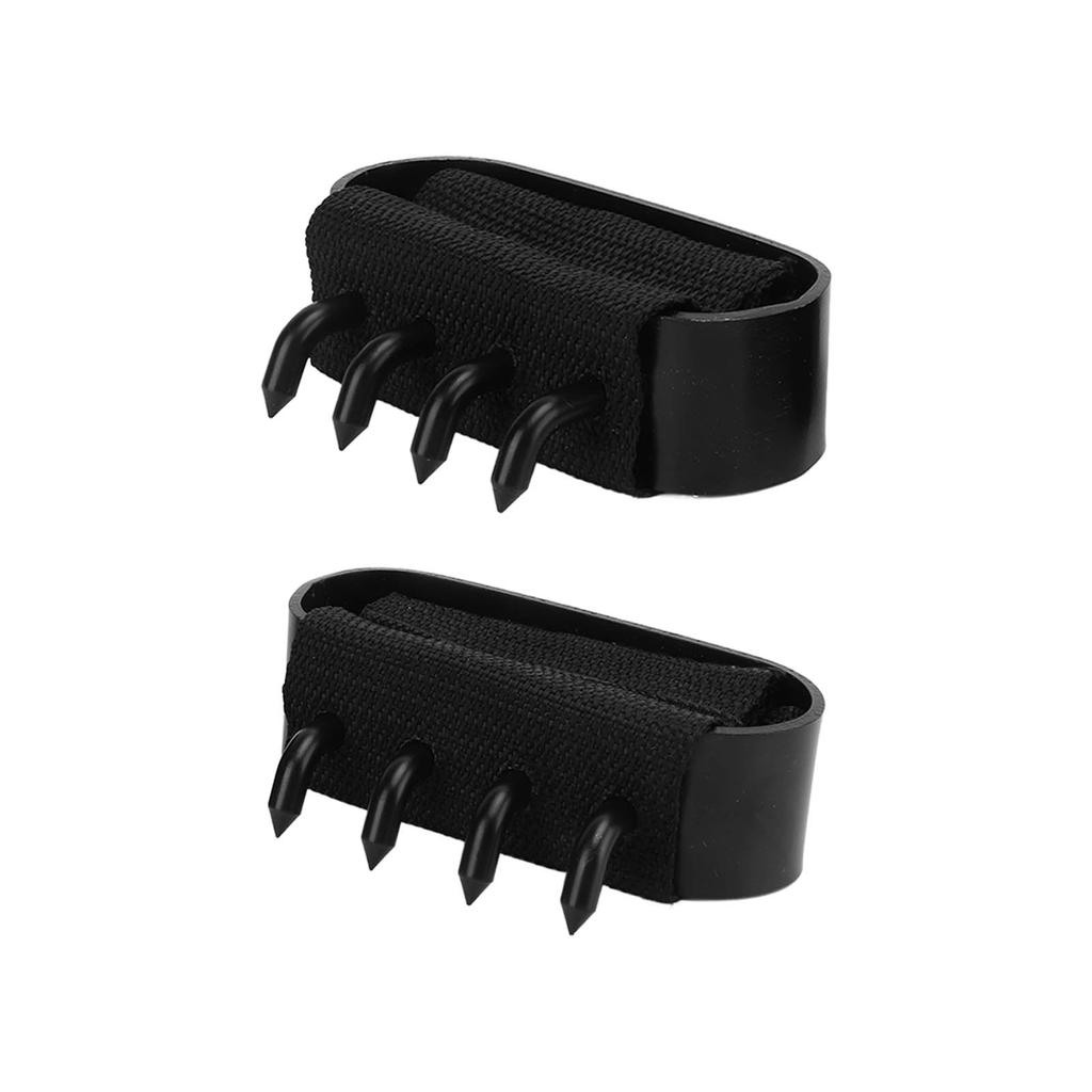 1 Pair Set 4 Tooth Spikes Crampon Hooks Wristband Durable Outdoor Climbing Hand Claw