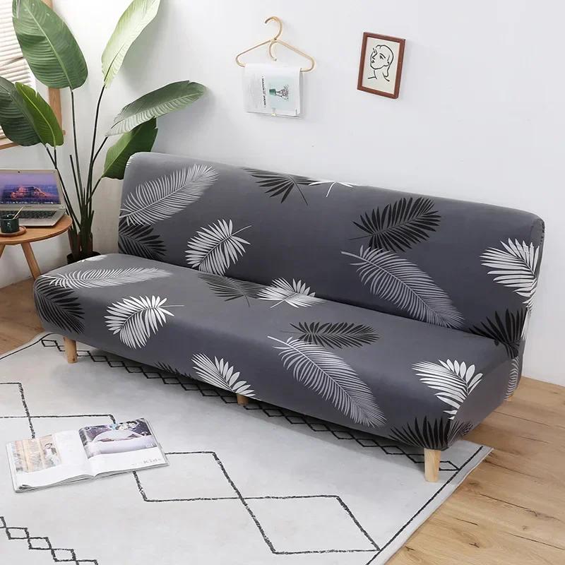 Printed Pattern  Folding Sofa Bed Cover Sofa Covers Spandex Stretchdouble Seat Cover Slipcovers For Living Room Geometric Print