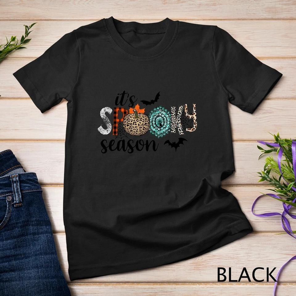 It s Spooky Season Funny Leopard Halloween T-Shirt Unisex T-shirt 2 XL