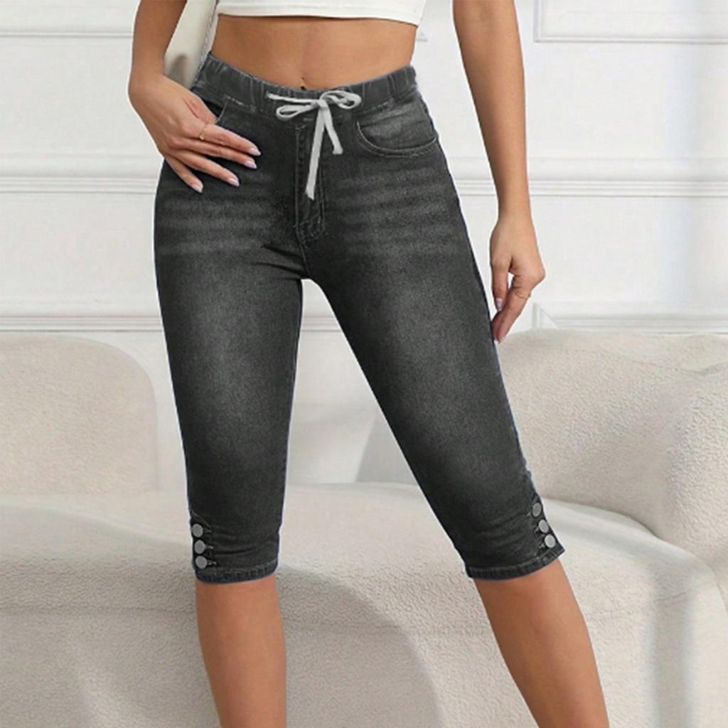 Dámské Skinny Trend Roztrhané Ležérní Módní Džíny s Úzkou Nohavicí