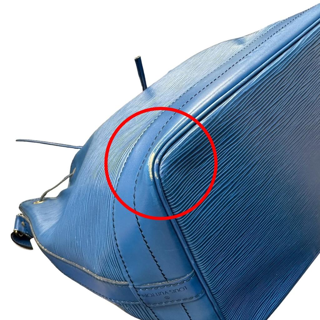 Louis Vuitton Epi Noe Shoulder Bag Epi Leather Blue Women M44005 Used