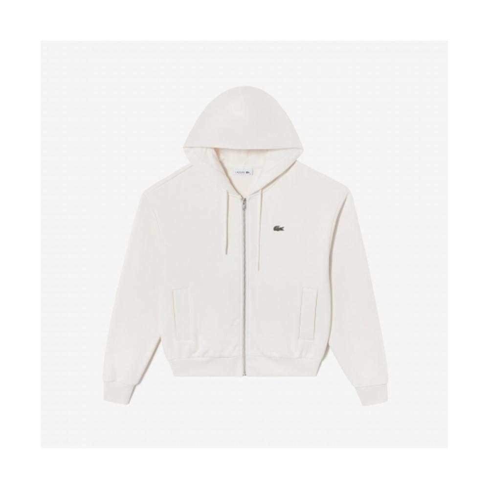 

LacoSTe Women S Hoodie Zip Up T ShirT [off whiTe] 034