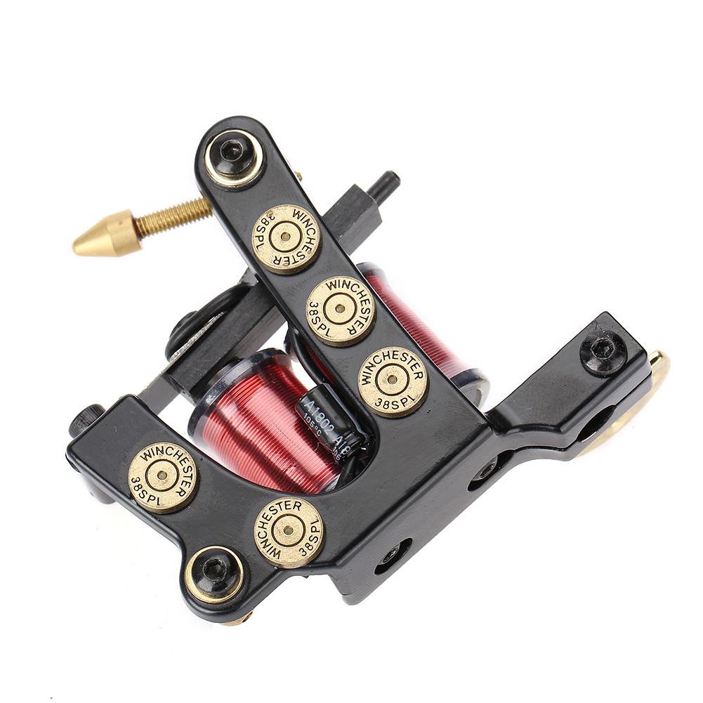 8 Wraps Professional Alloy Tattoo Machine Copper Coils Tattoo Liner Machine  Gun