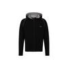 Hanorac cu fermoar din bumbac elastic cu detaliu logo Jachete & Paltoane Bărbați Negru 50515392-001