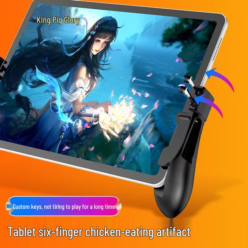 H11 Series Tablet PUBG Controller: 4-6 Finger Stimulating Battlefield Shooting Game Controller
