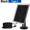 10W 5V IP Monokristallines Sicherheitskamera-Ladegerät Typ-C DC5521 Solarpanel-Kit Wandhalterung IPX6 für intelligente Türklingelkamera