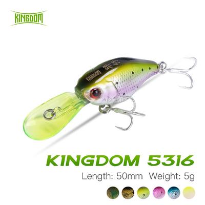 Kingdom Przynęty wędkarskie Twarde mini Minnow Crankbaity Małe Crankbaity Przynęty tonące Przynęta 5cm 5g Woblery z VMC 3516