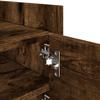 TV Stand Smoked Oak Effect 80 x 35 x 40 cm Engineered Wood
