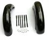 ROYAL ENFIELD BULLET 350cc BLACK FRONT & REAR MUDGUARD FENDER BUMPER SET GEC