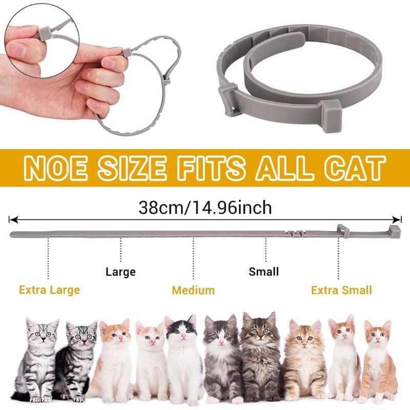 Pet Flea Collar for Cats and Dogs -1-Pack Flea and Tick Prevention Collar with 8-Month Protection, 38cm/62cm