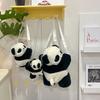 Cute Plush Panda Shoulder Bag For Women Students Soft Fluffy Crossbody Purse Versatile Fashionable Small Handbag
