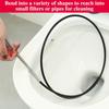 GOLD DEER Flexible Grabber Claw Pickup Reacher Tool Flexible Grabber Claw Pickup Reacher Tool Drain Clog Removal Tool Pickup Tool Pipe Cleaner Toilet
