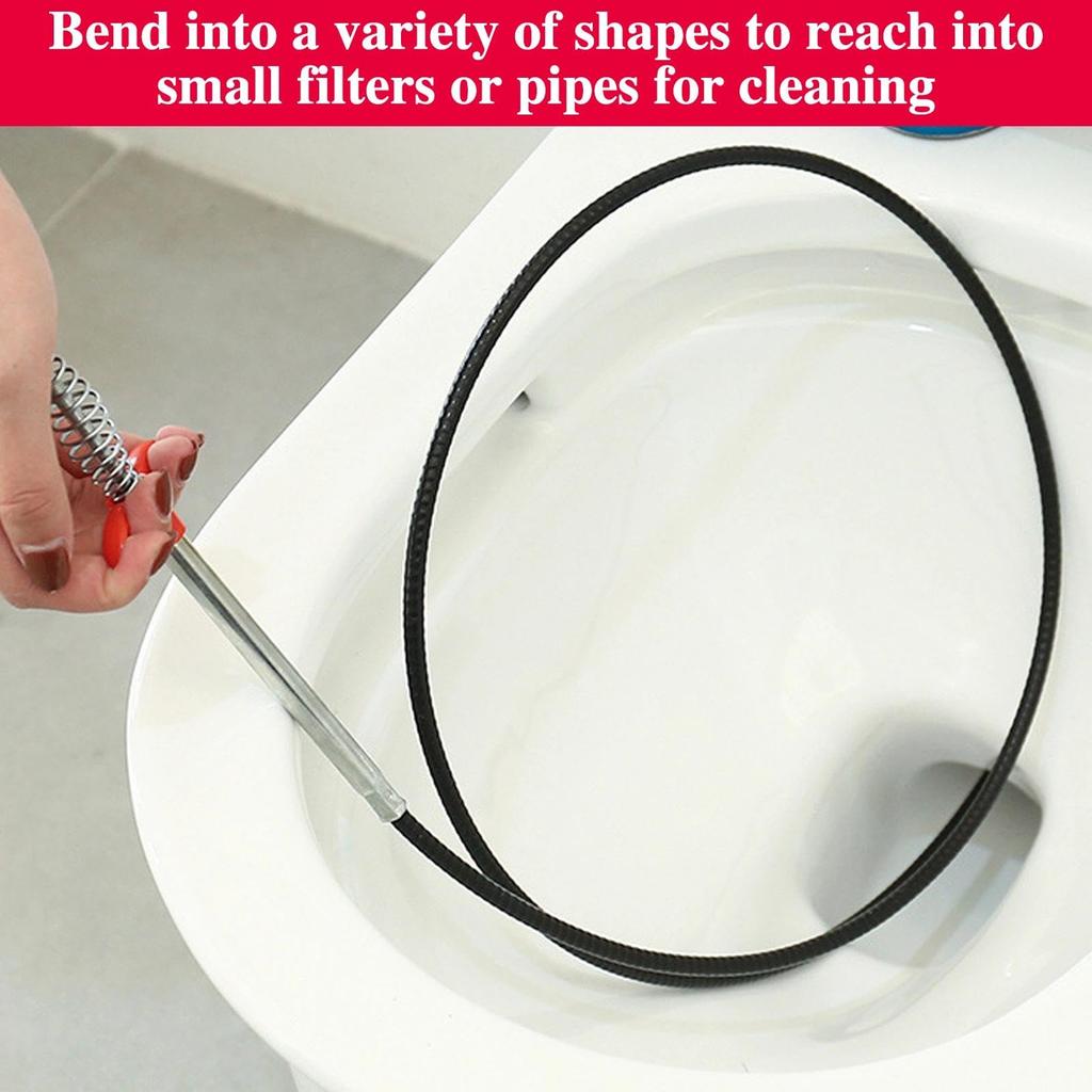 GOLD DEER Flexible Grabber Claw Pickup Reacher Tool Flexible Grabber Claw Pickup Reacher Tool Drain Clog Removal Tool Pickup Tool Pipe Cleaner Toilet