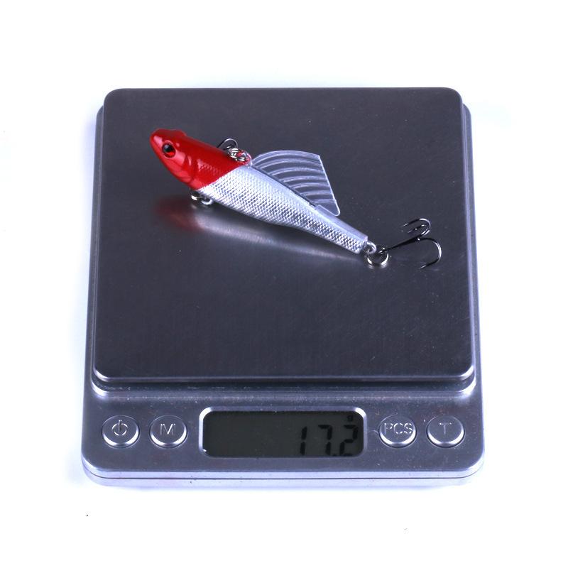 5PCS 6.5cm 17.2g 6The Hook Sinks quicklyVIBPencil Fishing Lure, Sinking Sea Fishing Artificial Bait, Pencil Fishing Tackle