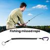 1 Set Rod Release Rope Toughness High Stretch Strong Pulling Force Quick Release Fishing Keychain Ring Hook Fishing Enthusiasts