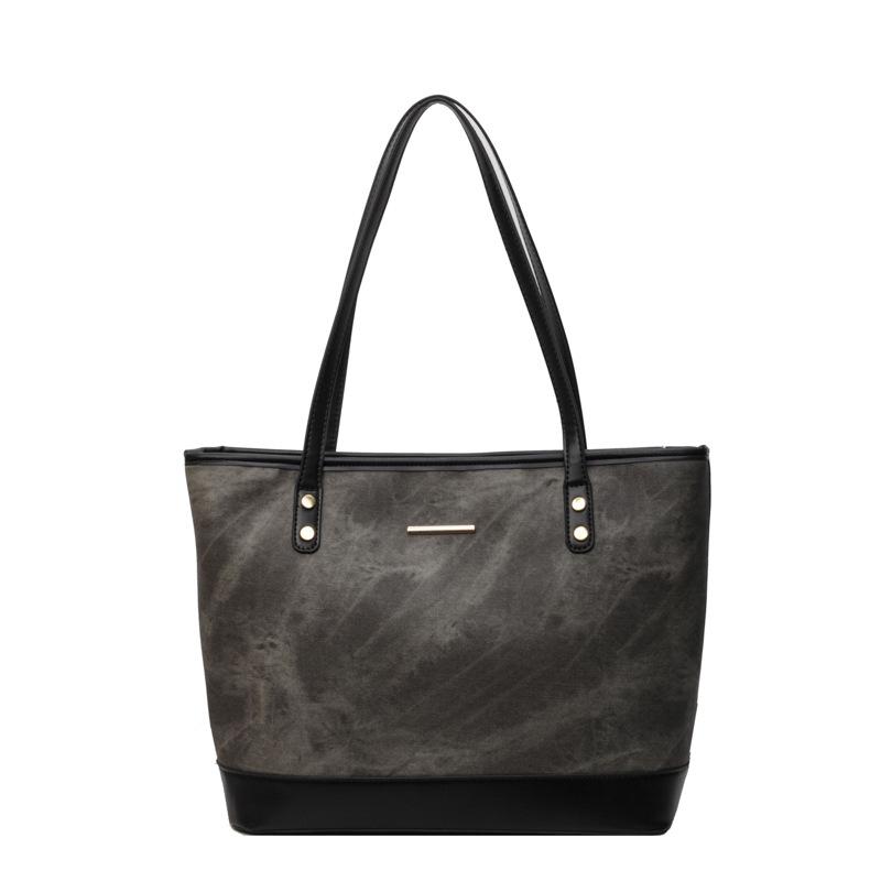 

Вместительная сумка подмышку женская универсальная простая новая ретро сумка через плечо модная сумка-тоут для поездок на работу женская