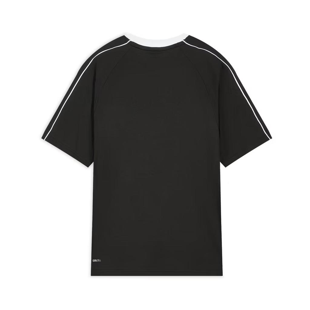 PUMA T Shirts Unisex Black Crew Neck Moderate Straight Fit 695496-01
