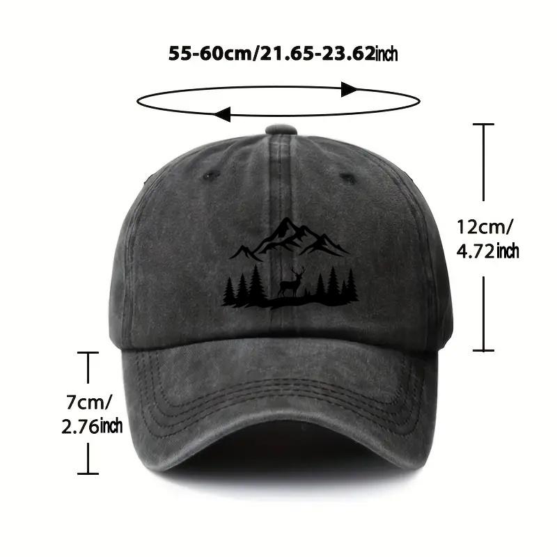 Cappellino da Baseball Regolabile con Stampa Montagna Foresta Leggero Stampato Cappello da Donna Natura Uomo alla Moda un Ideale