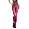 Nahtlose Rose-Spitze High-Waist Pferdeöl Schwarz Ultra-dünne Strumpfhose 5D Sexy seidige eng anliegende Dreieckszwickel Strumpfhose für Damen