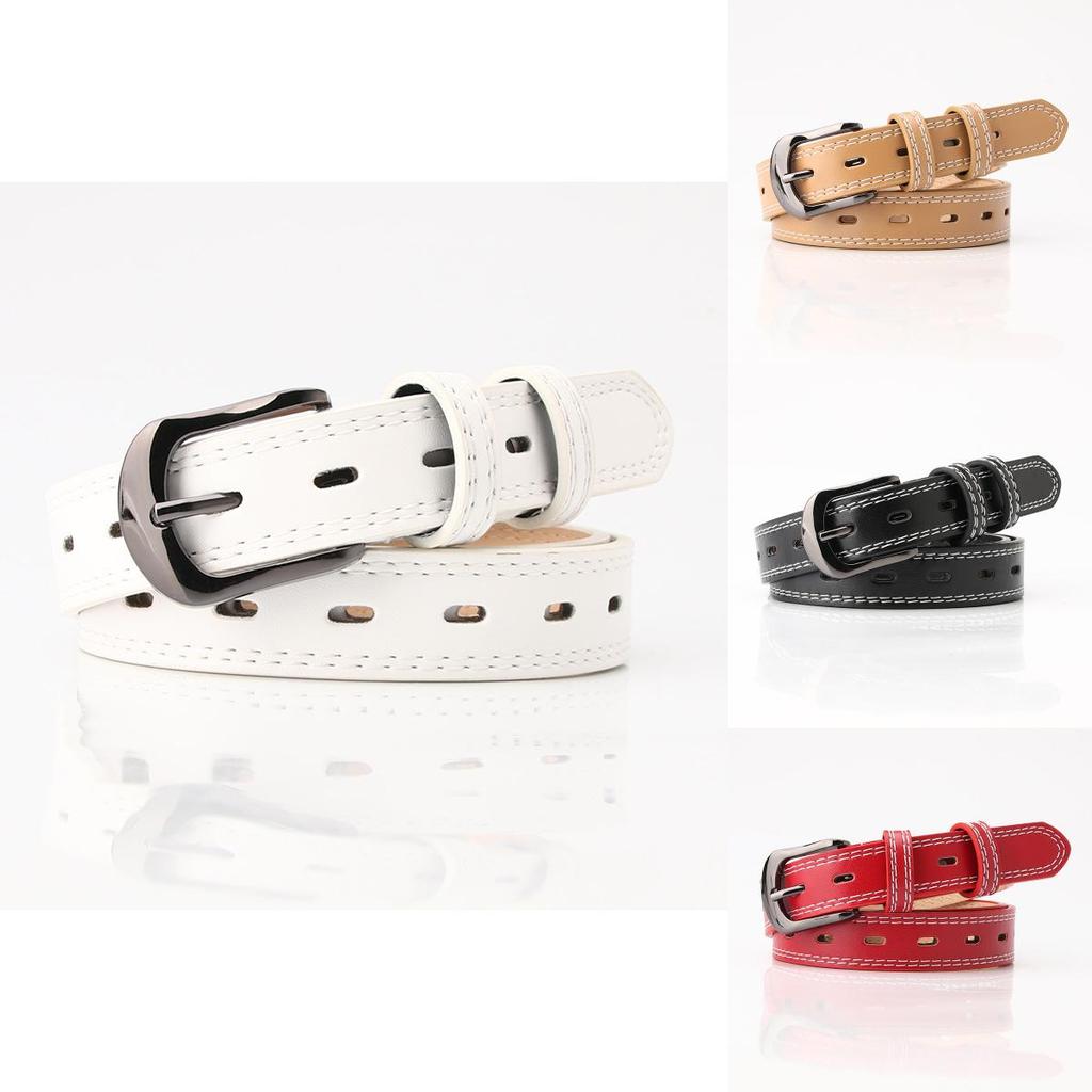 Fashionable Pu Belt With Geometric Line Design For Casual Wear And Trendy Looks