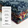 Ethnic Style Cotton Linen Fabric – Lijiang Yunnan Print for Tablecloths, Clothing, Curtains, and Bags