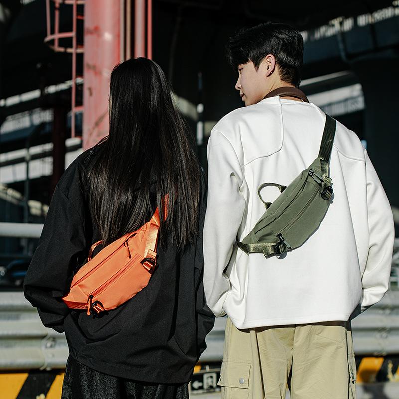 Breast Bag Women'S Sports Versatile Tooling Wind Outdoor Cycling Locomotive Bag Men'S Trendy Brand Messenger Mobile Phone Bag Back Small Bag