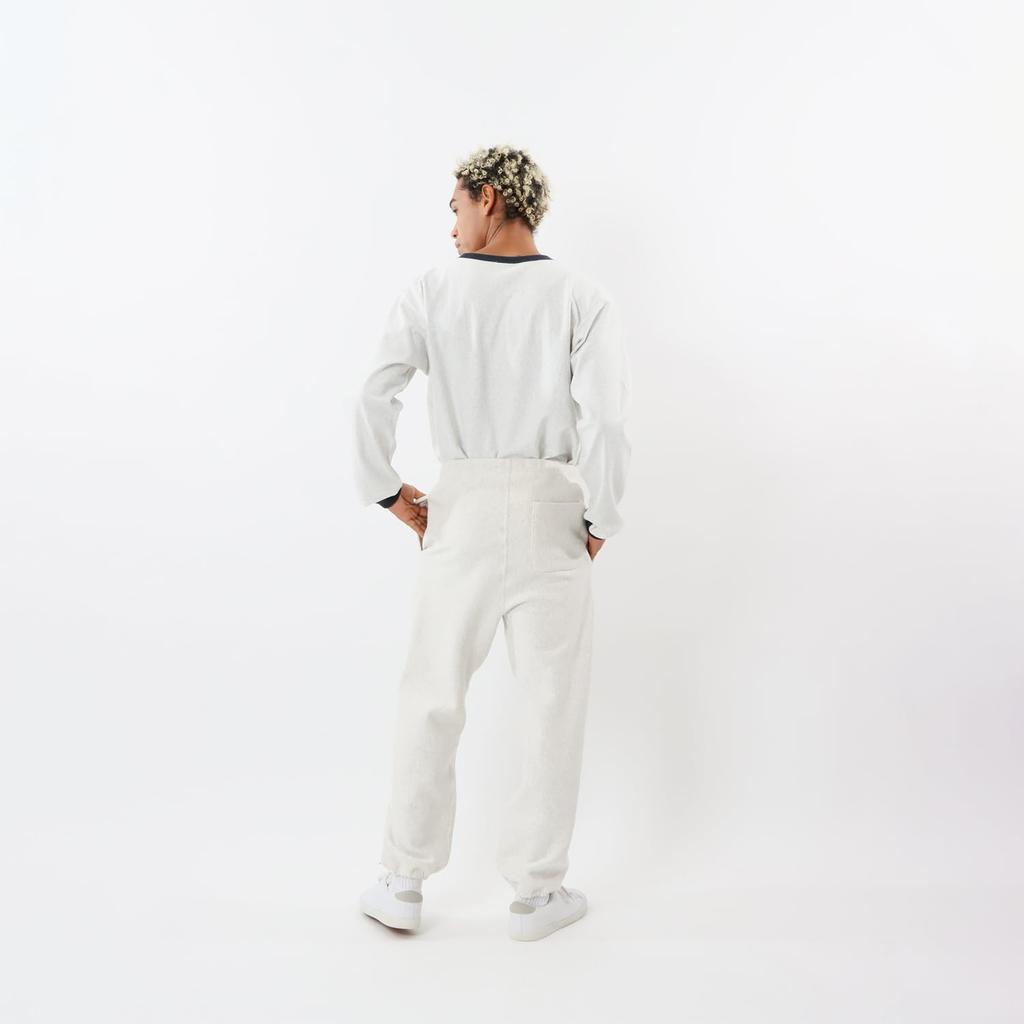 Pants COTTON USA Ribbed Graphic Print Sweatpants Oatmeal M [Champion] 11.5oz Reverseweave(R) REVERSWEAVE(R) C3-Y214 Men's