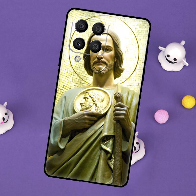 San Judas Cover For Samsung Galaxy M54 M14 M34 M33 M13 M23 M53 M15 M55 M31 M51 M20 M30s M32 M52 Case