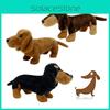 Cute And Cuddly Shorthair Dachshund Plush Toy Available In 3 Colors!" Characters)